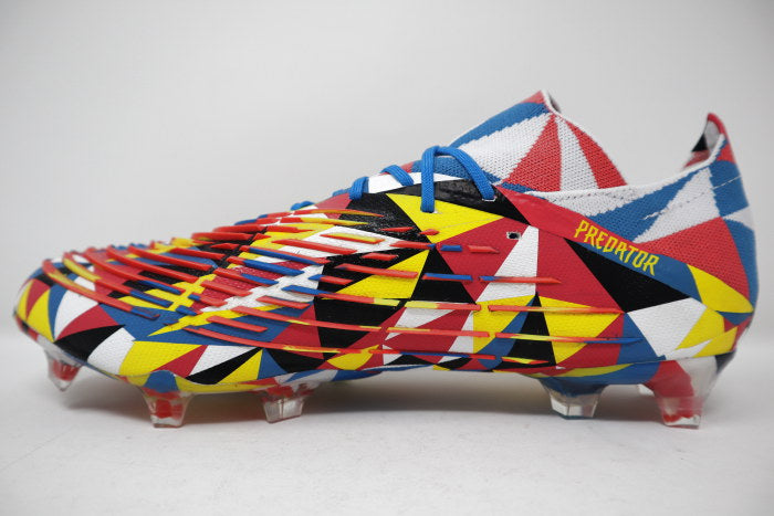 シューズ adidas Predator Edge Geometric.1 Low FG Geometric Black, Yellow & Red FG Soccer Cleats - Low