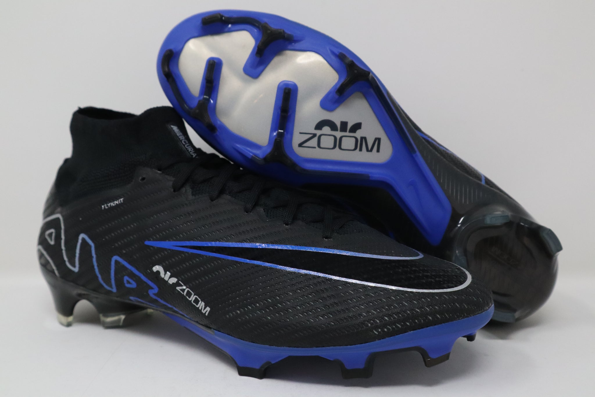 Nike Zoom Superfly 9 Elite FG (Black/Chrome-Hyper Royal) Pre-owned
