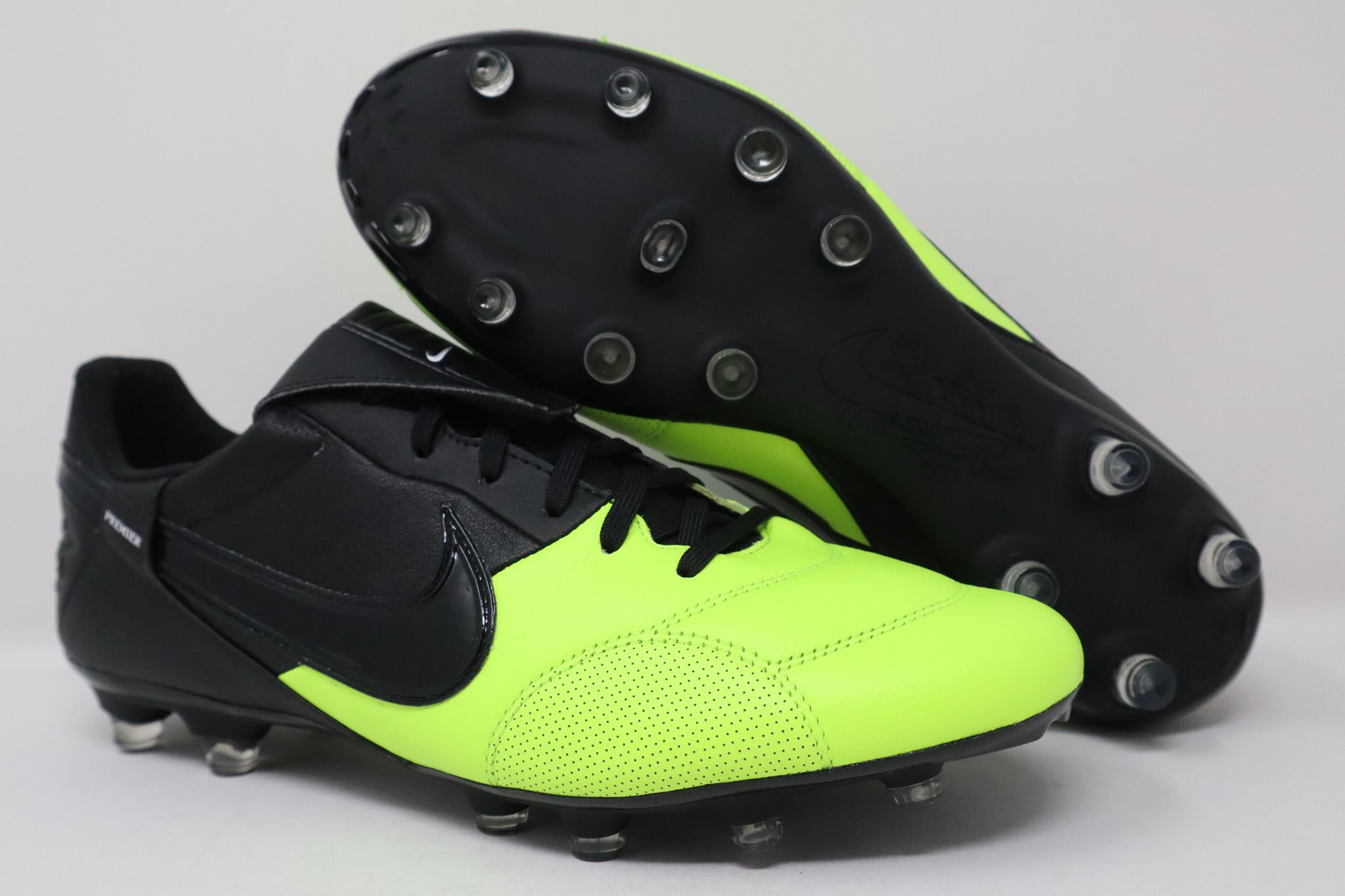 Nike Premier 3 FG (Black/Black-Volt) Pre-owned UNWORN – Deadstock