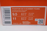 Nike Phantom GX 2 Academy FG (White/Black-MTLC Gold Coin) Pre-owned UNWORN