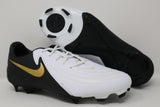 Nike Phantom GX 2 Academy FG (White/Black-MTLC Gold Coin) Pre-owned UNWORN