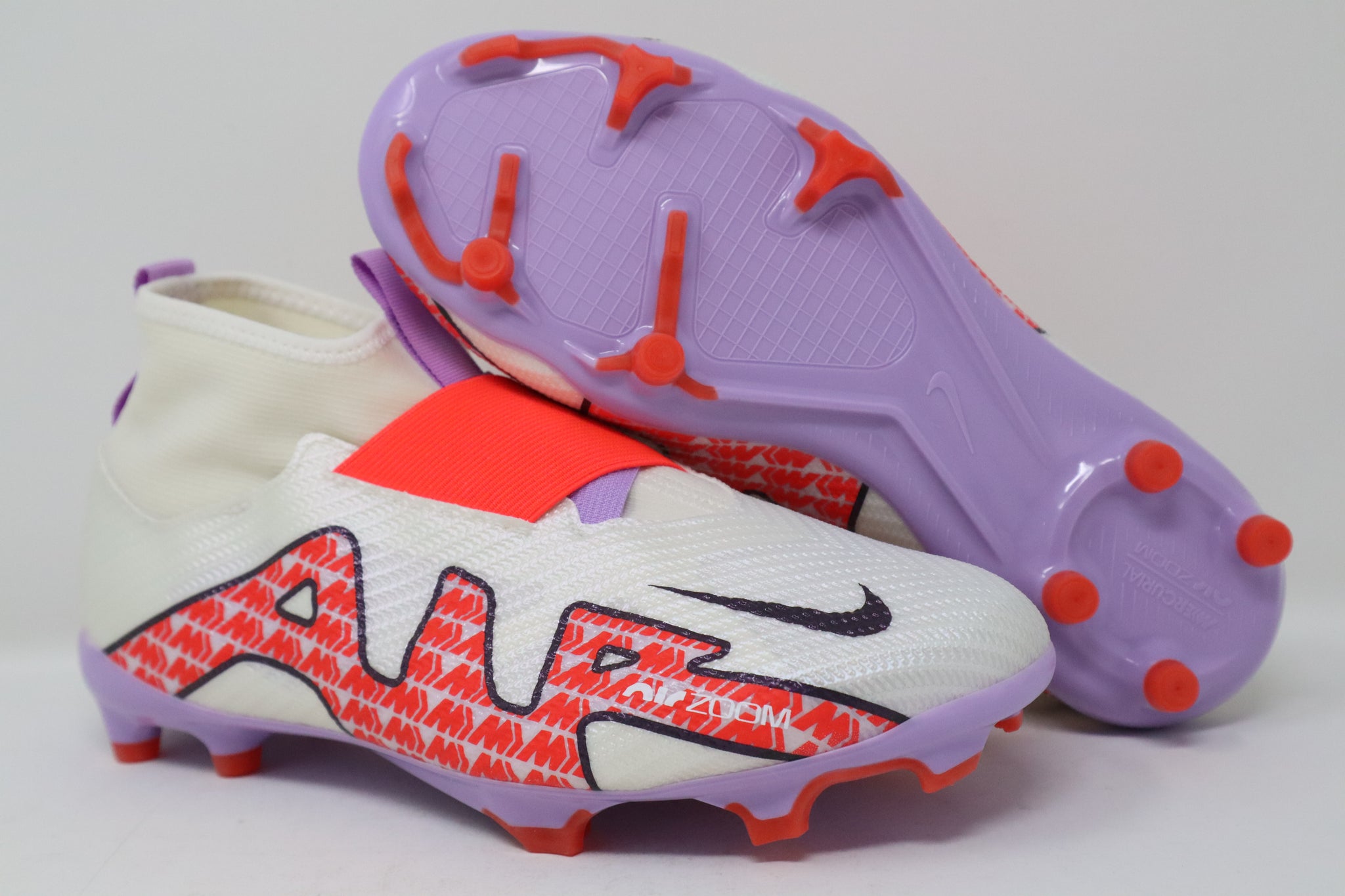 JR Nike Zoom Superfly 9 Pro FG (White/Off Noir-Coconut Milk) Pre
