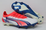 Puma Ultra Ultimate CP FG/AG (White-Blue-Sunblaze) Pre-owned UNWORN
